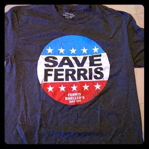 Ferris Buellers day off grey tee